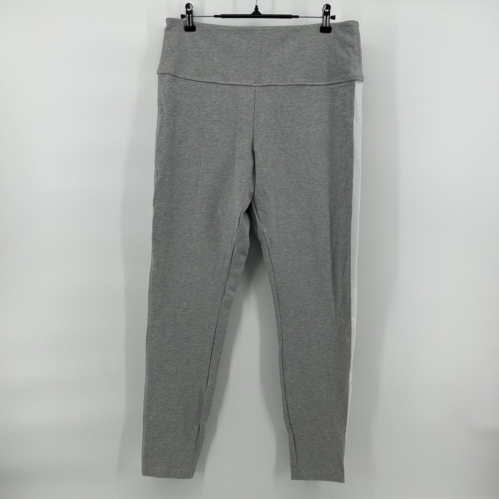 Victoria Secret PINK Womens XL‎ High Waist Leggings Gray White Side Stripe NWT